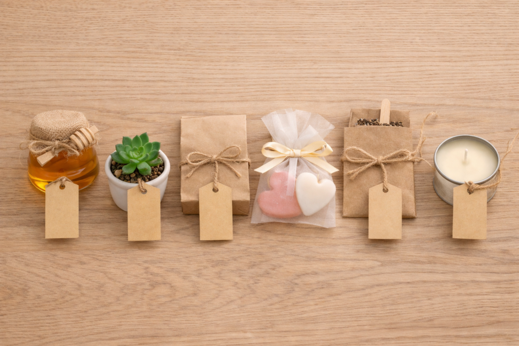 tipos de lembrancinhas de casamento comparativo lado a lado