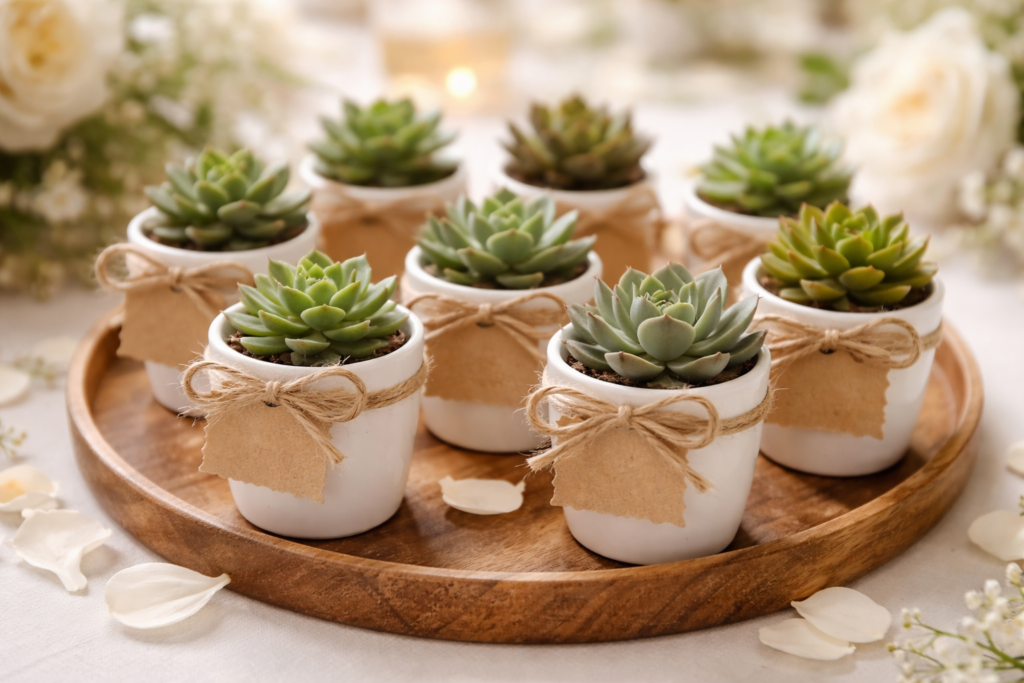 mini suculentas vasinhos lembrancinha casamento econômica