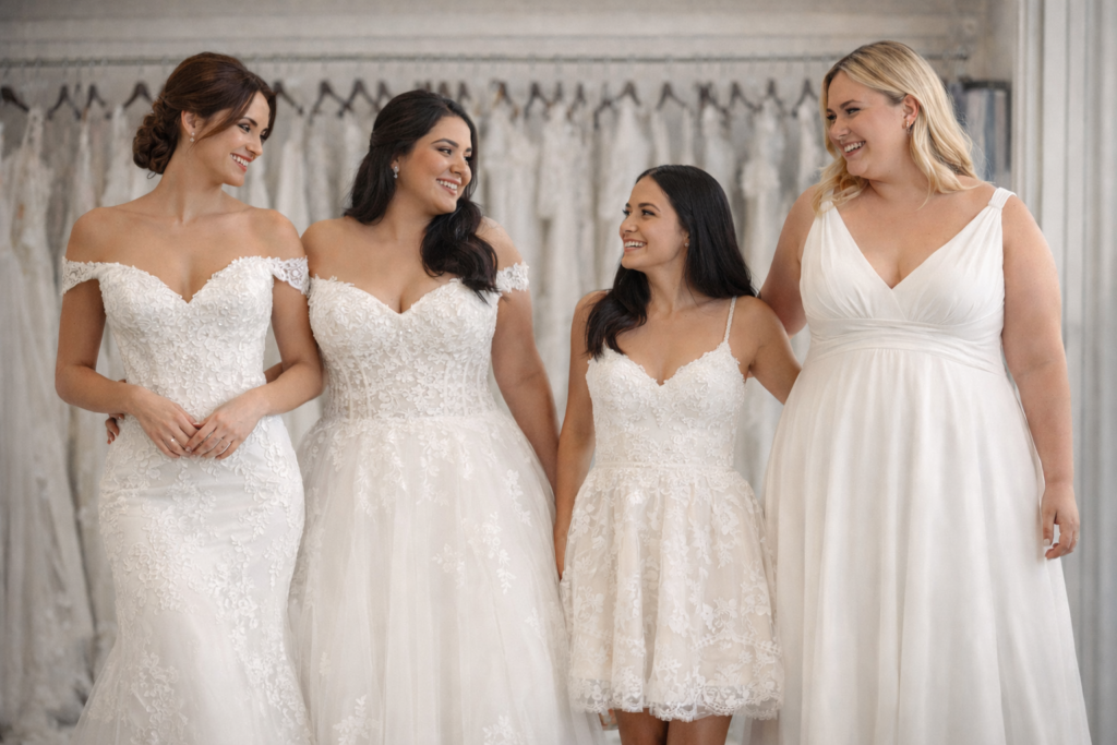 tipos de corpo feminino para escolher vestido de noiva ideal