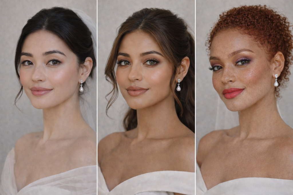 maquiagem de noiva 2026 para diferentes tons de pele pele negra morena e clara