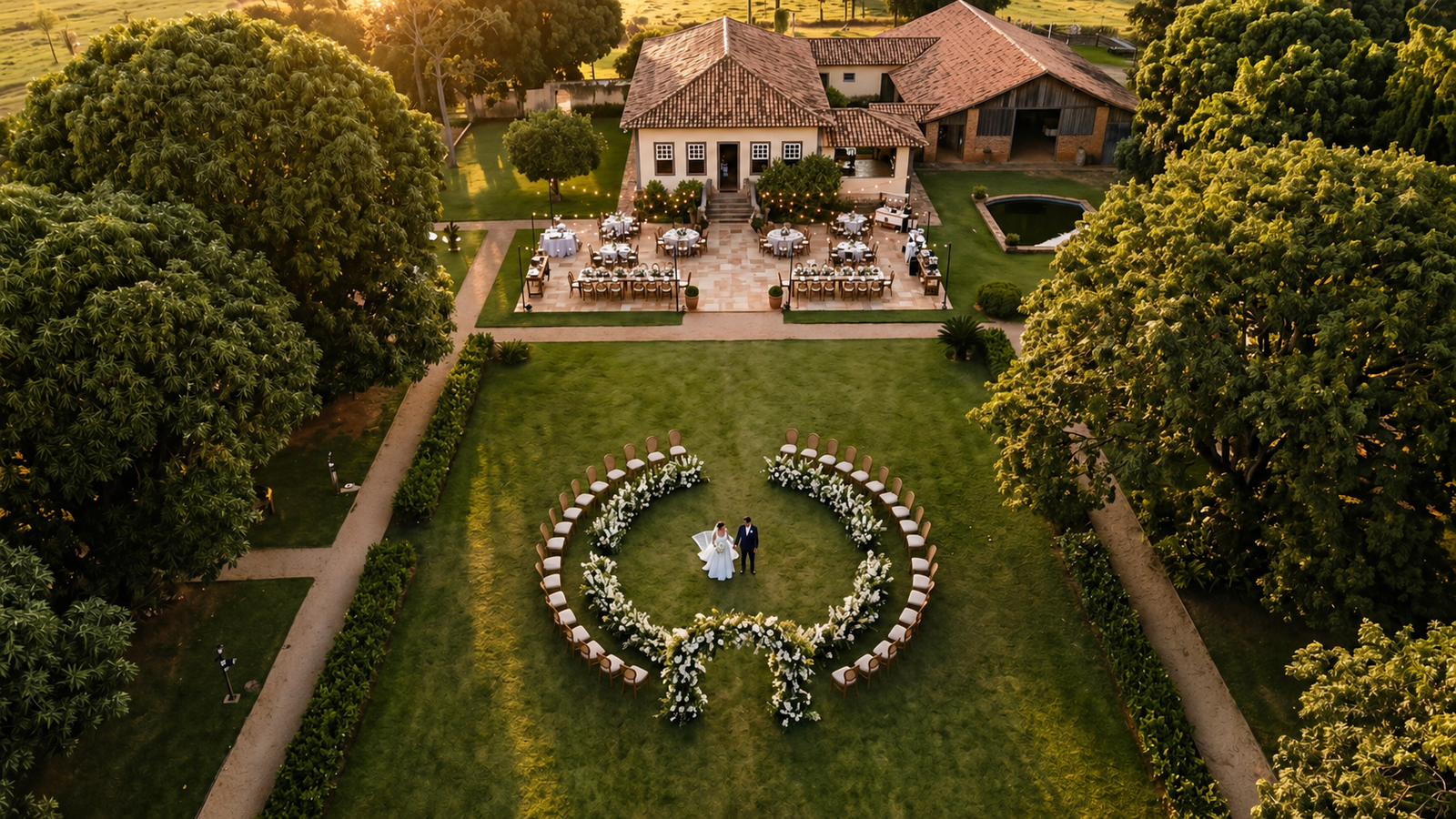 Quanto custa drone para casamento filmagem aérea cerimônia