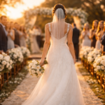 roteiro musical para casamento com noiva caminhando pela nave da cerimônia ao anoitecer