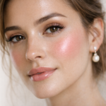 tendências maquiagem de noiva 2026 glass skin blush rosado lábios naturais