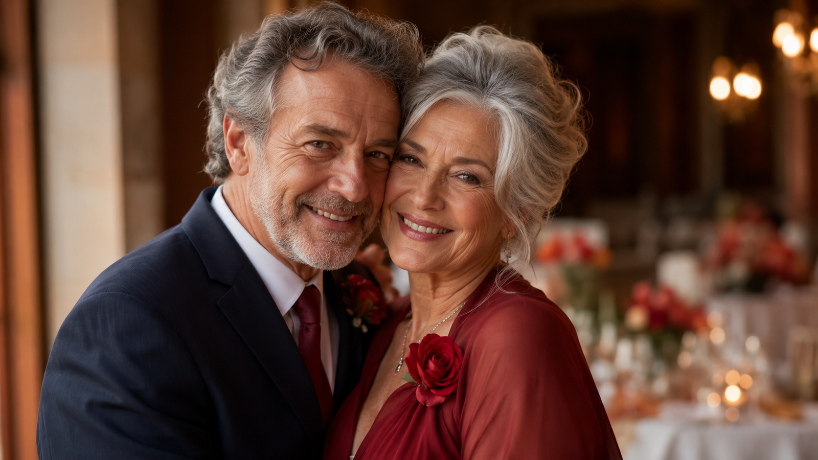 casal comemorando as bodas de rubi aos 40 anos de casamento com cumplicidade