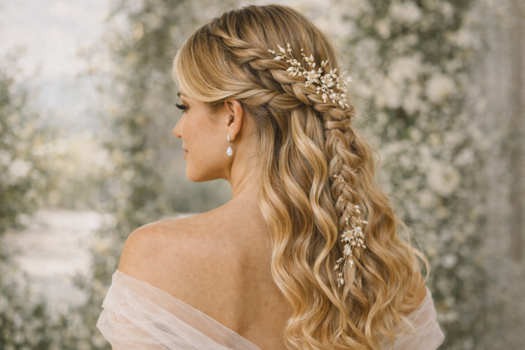 Tranças desconstruídas estilo boho, penteado de noiva 2026
